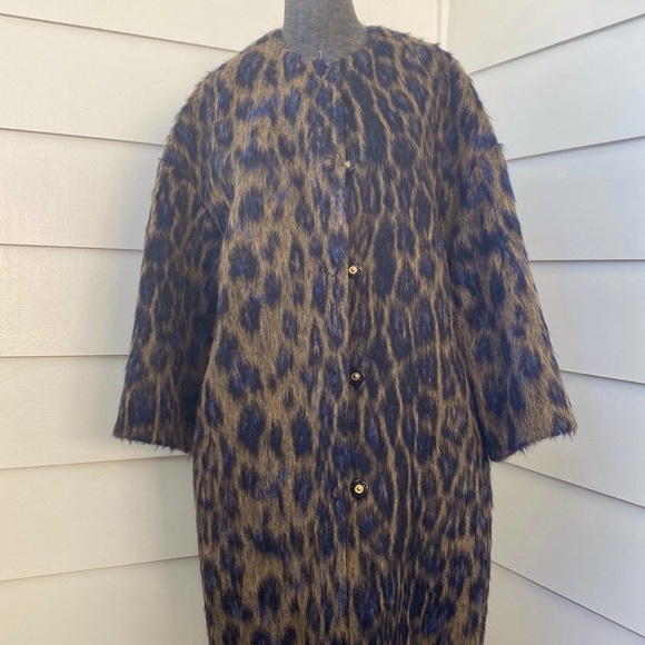 Roberto Cavalli Animal Mohair 1960’s Style Coat - Picture 4 of 16